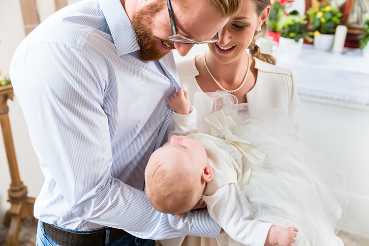 parents and baptized baby